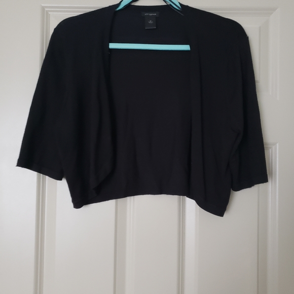 Ann Taylor Sweaters - Ann Taylor M black bolero